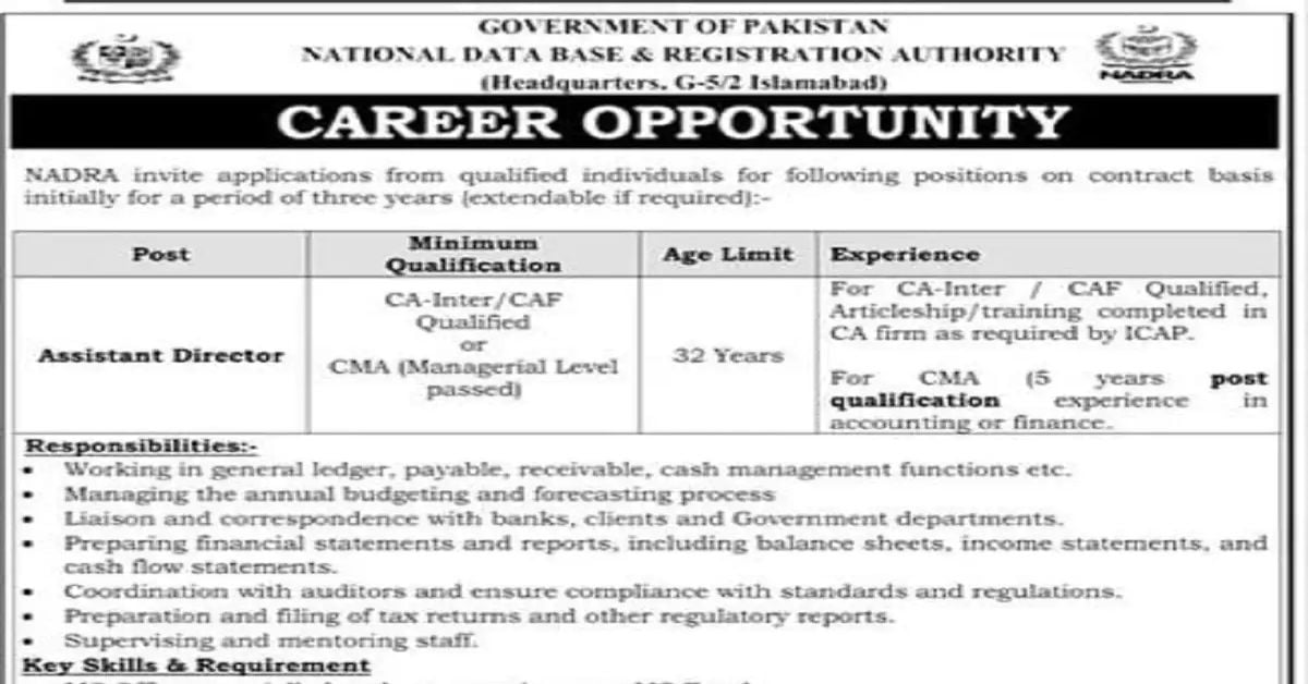 NADRA Jobs 4th May 2023 Apply Now Jobzsearcher