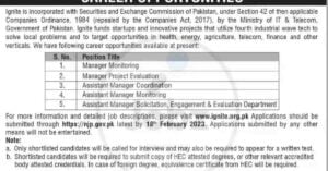 social image Ignite Career Opportunities 2023