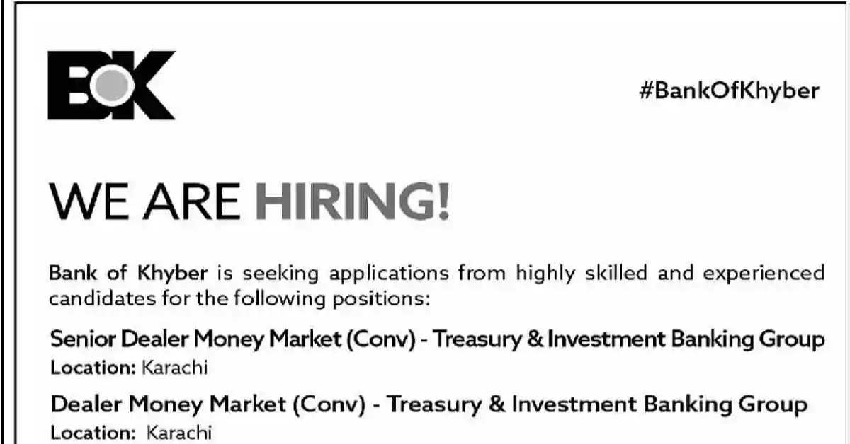 Social Image Bank of Khyber BOK Latest Jobs March 2023 Apply Now