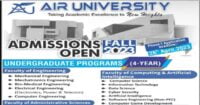 Social Image Air University Admissions Open Fall 2023 Apply Now
