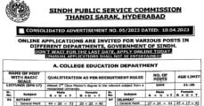 Social Image Sindh Public Service Commission SPSC New Latest Jobs 2023 Apply Now