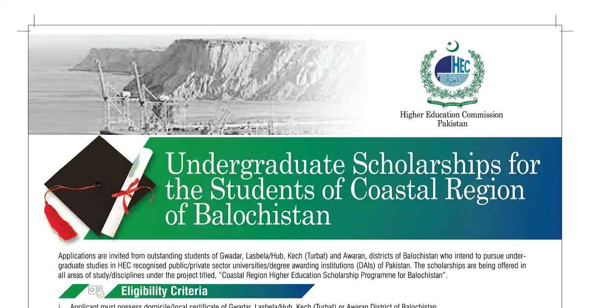 Social Image Undergraduate Scholarships for the Students of Coastal Region of Balochistan