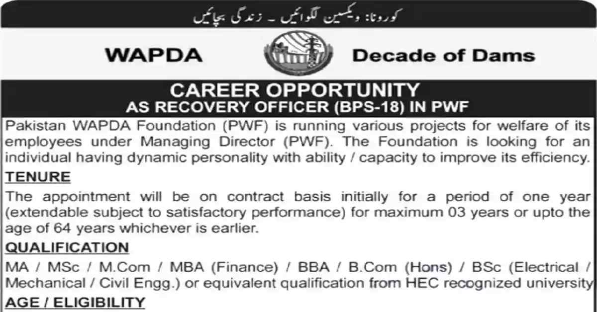 Social Image WAPDA Latest Jobs 2023 Apply Now
