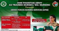 Social Image Join Pak Army as Trained Nurse AFNS Jobs 2023 Apply Now