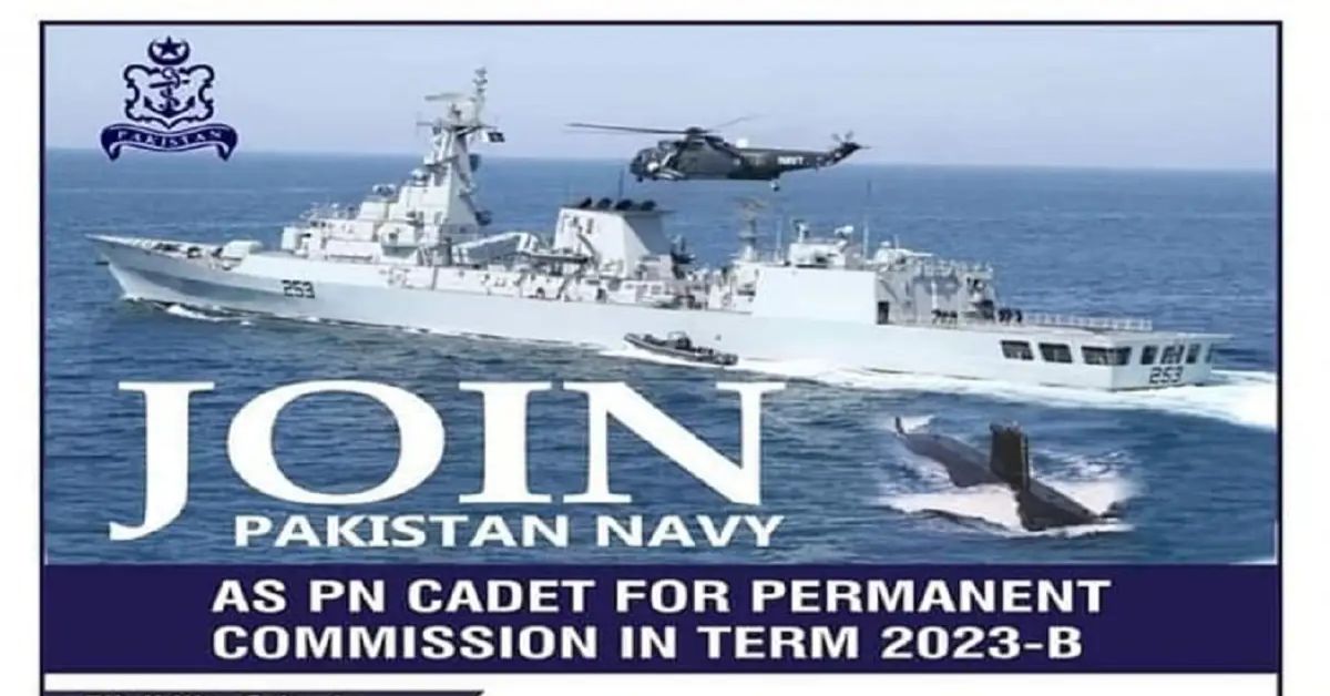 Social Image Join Pak Navy Jobs as PN Cadet Permanent Commission Term 2023-B