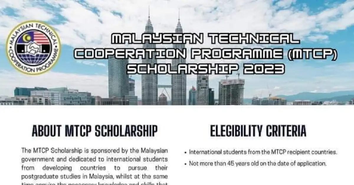 Social Image Malaysian Scholarships MTCP 2023 Apply Now