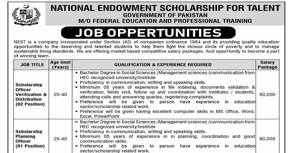 Social Image NEST Jobs 24th May 2023 Apply Now