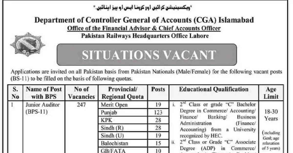 Social Image Pakistan Railway Headquarter Office Jobs 2023 Apply Now