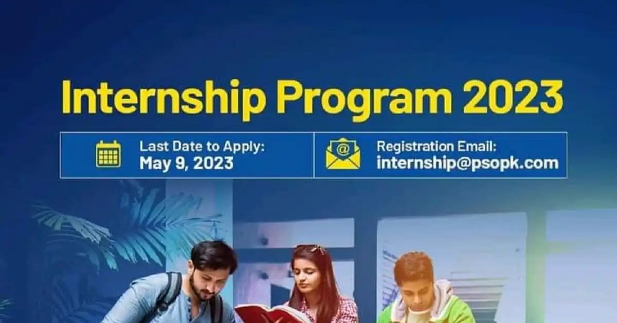 Social Image Pakistan State Oil PSO Internships 2023 for Graduates and Undergraduates
