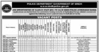 Social Image Sindh Police Jobs Class IV 27th May 2023 Apply Now