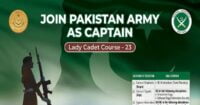 Social Image Join Pak Army as Captain Jobs 2023 through Lady Cadet Course LCC 2023 Apply Now