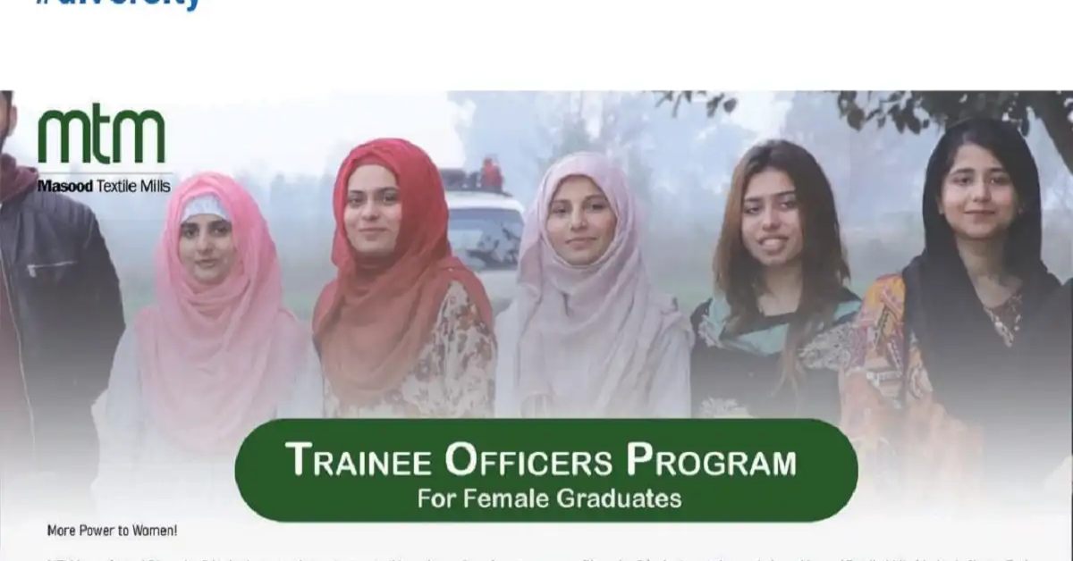 Social Image Masood Textile Mills Limited Trainee Officers Program for Females 2023
