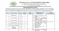 Social Image CHAKLALA CANTONMENT BOARD Jobs 2023 Apply Now