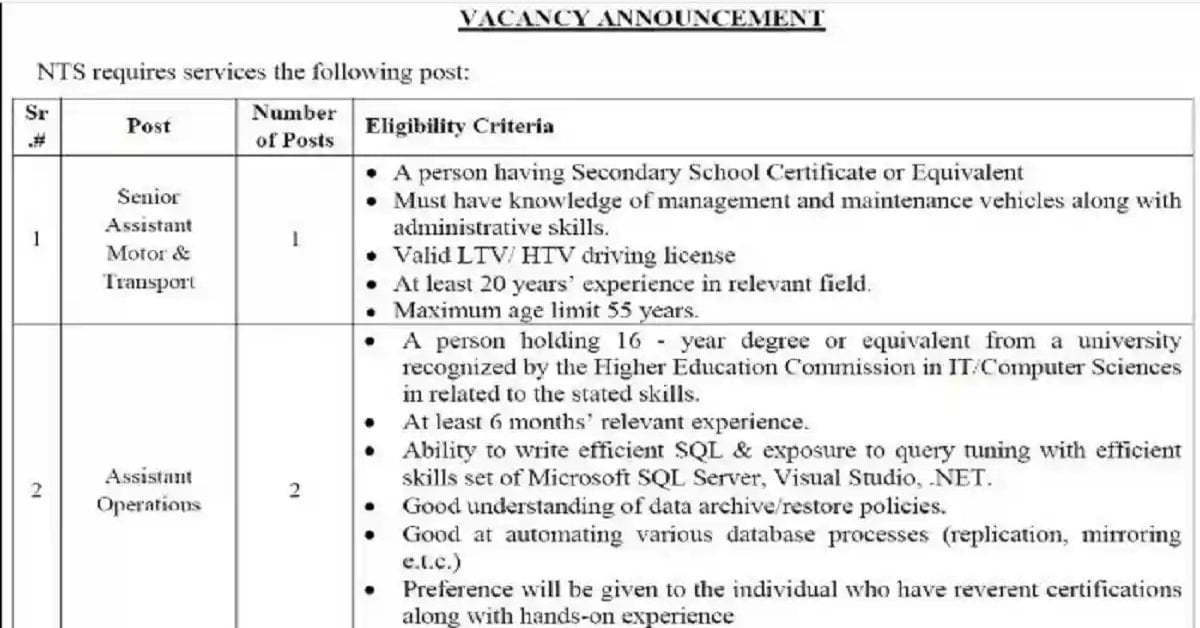 Social Image NTS National Testing Service Jobs 2023 Apply Now