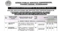 Social Image Sindh Public Service Commission SPSC Jobs Ad No 8 2023 Apply Now