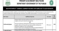 Social Image Primary and Secondary Healthcare Department Punjab Jobs 2023 Apply Now