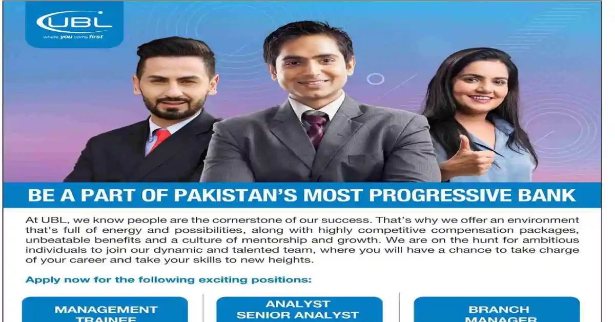 Social Image UBL United Bank Limited Jobs October 2023 Apply Now