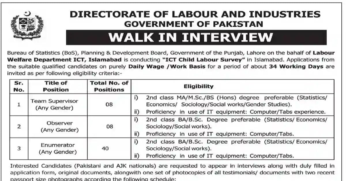 Social Image Bureau of Statistics Jobs 2023 Apply Now