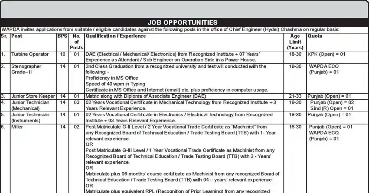 Social Image Wapda Job