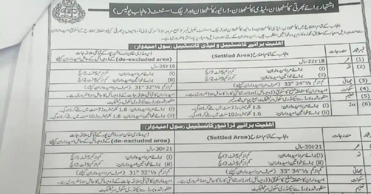 punjab police job