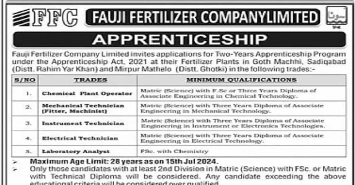 FFC Apprenticeship 2024