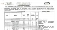 Sindh Police Jobs 2024