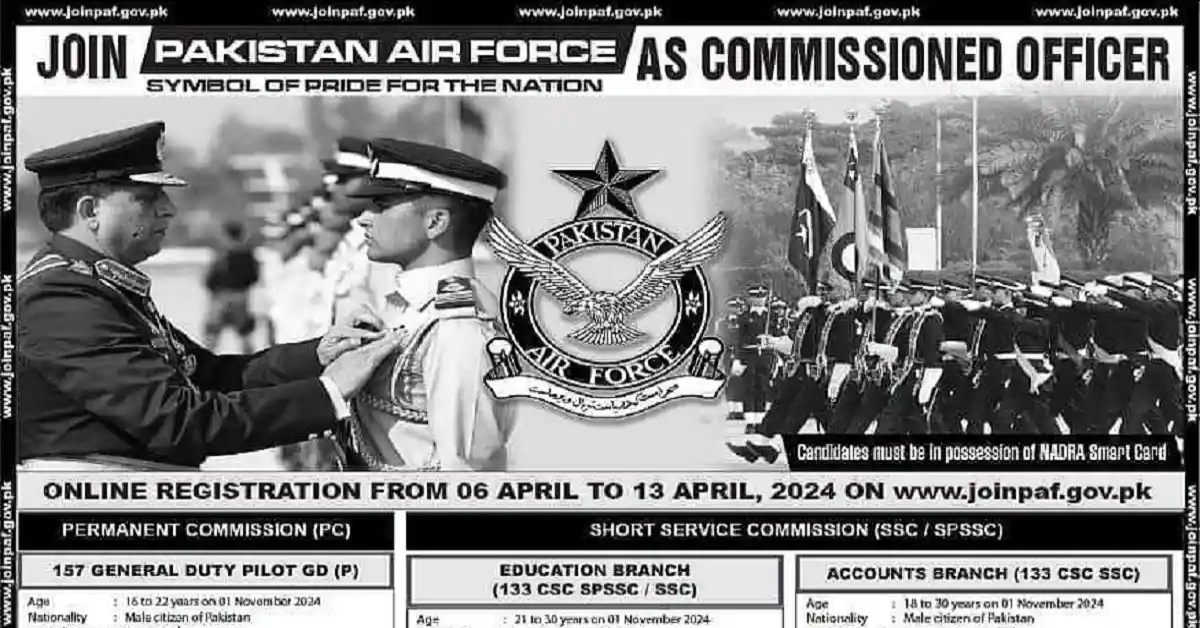 Pak Airforce Jobs 2024