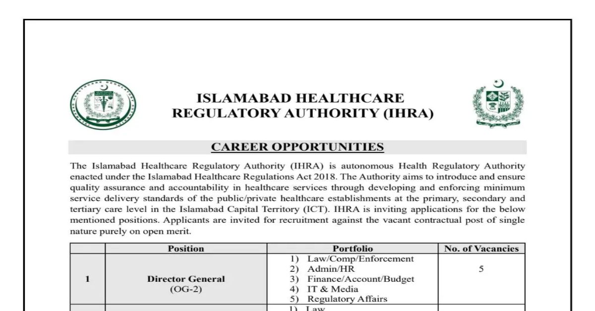 IHRA New Jobs 2025