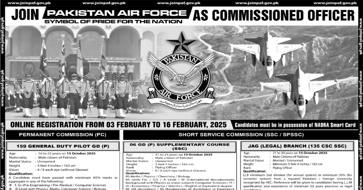 PAF 159 GPD New Jobs 2025