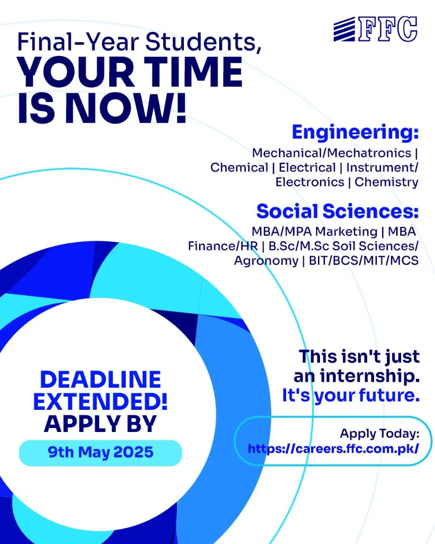 FFC Latest Internship For Students 2025 FFC Latest Internship For Students 2025