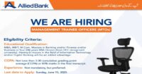 Allied Bank MTOs and BDOs Jobs 2025 Apply Now