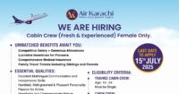 Air Karachi Jobs Cabin Crew Jobs for Females 2025
