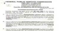 FPSC Jobs AD NO 3 2025