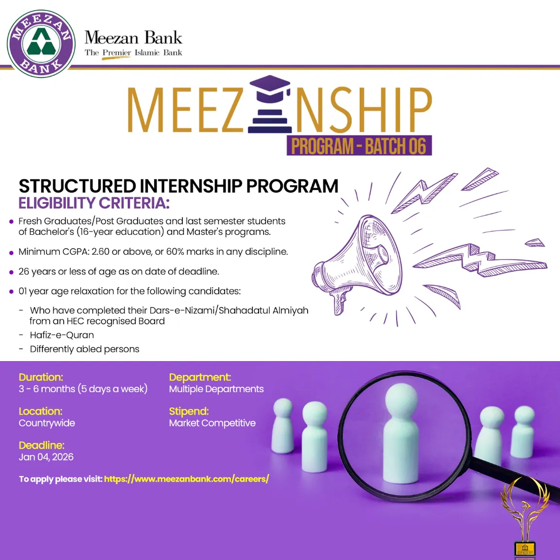 Meezanship Program Batch 06 New Internship Program 2026