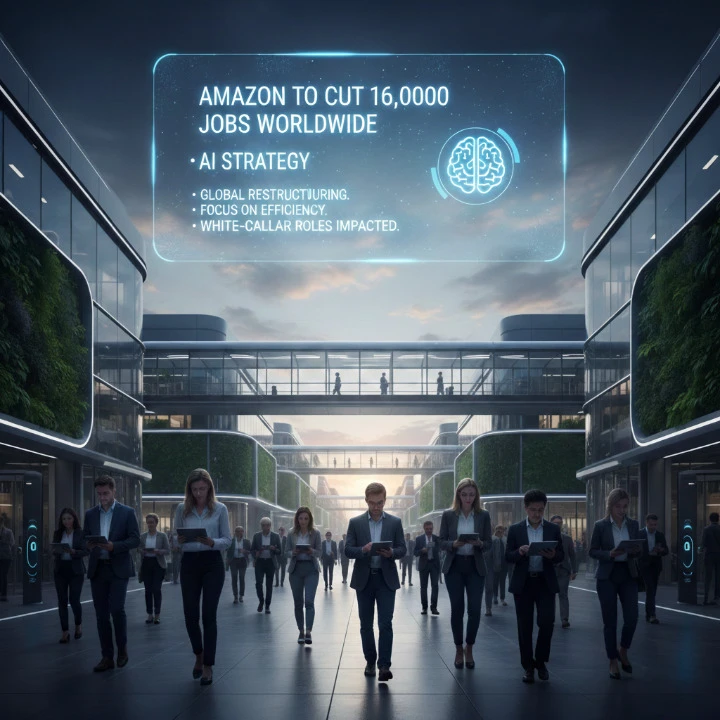 Amazon Layoffs 2026 16,000 corporate job cuts and AI strategy shift