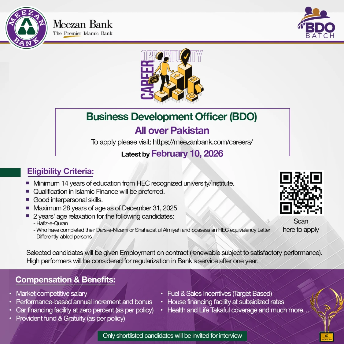 Meezan Bank Careers Latest BDO Jobs 2026 Apply Online